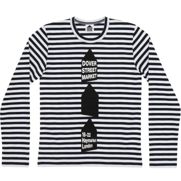 도버스트릿마켓 꼼데가르송 스트라이프 롱슬리브 L