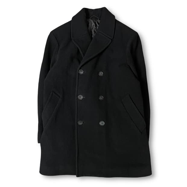 폴로랄프로렌 블랙 더블 숏 코트 S