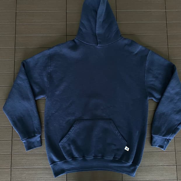 (L) 00s 빈티지 러셀 후드 네이비