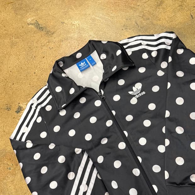 아디다스 도트 땡땡이 나우아임영 져지 트랙탑 95