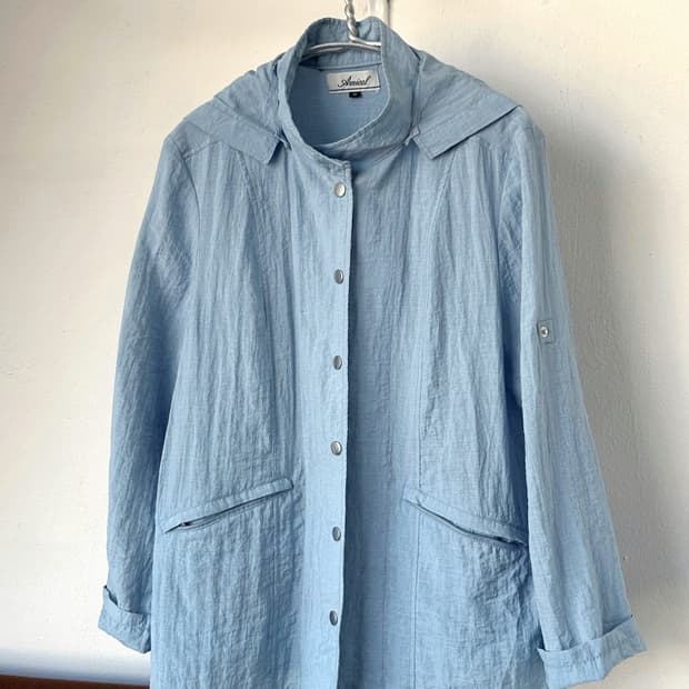 Rayon nylon blend volume easy jacket