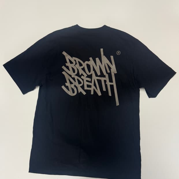 브라운브레스 23년도 뒷프린팅 반팔 티셔츠 M 블랙