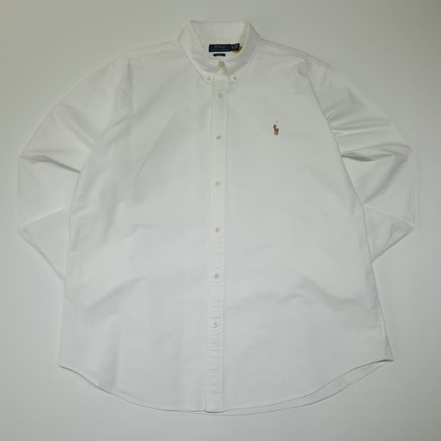 CL466 2XL 폴로 코튼 멀티포니 옥스포드 화이트 셔츠 남방