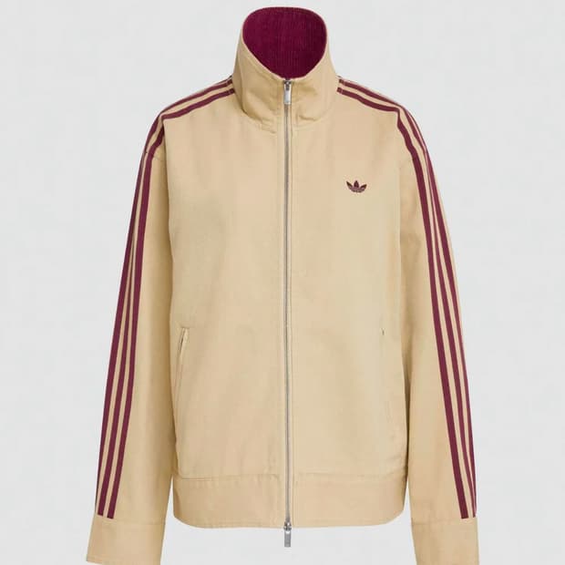 아디다스 트윌 파이어버드 자켓 리넨 카키 (w) L