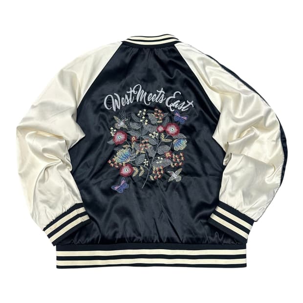 ✨ (바배) H:connect 꽃자수 블랙 자켓 스카쟌