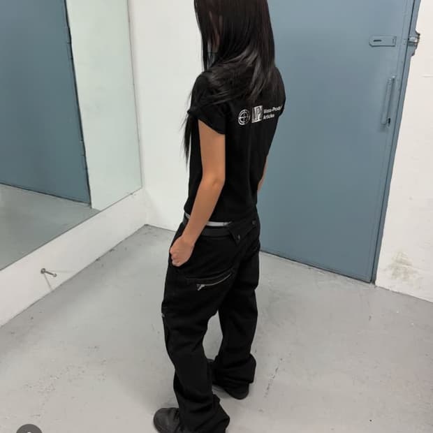 Plastic product revealed pocket pants s