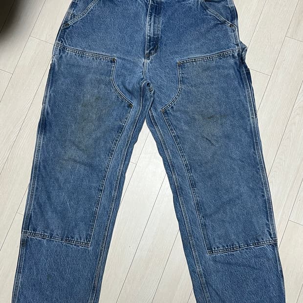 00s 빈티지 칼하트 더블니 데님 워크팬츠 B73DST 36사이즈