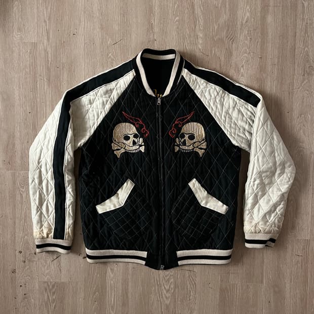 LUIDE embroidered reversible sukajan