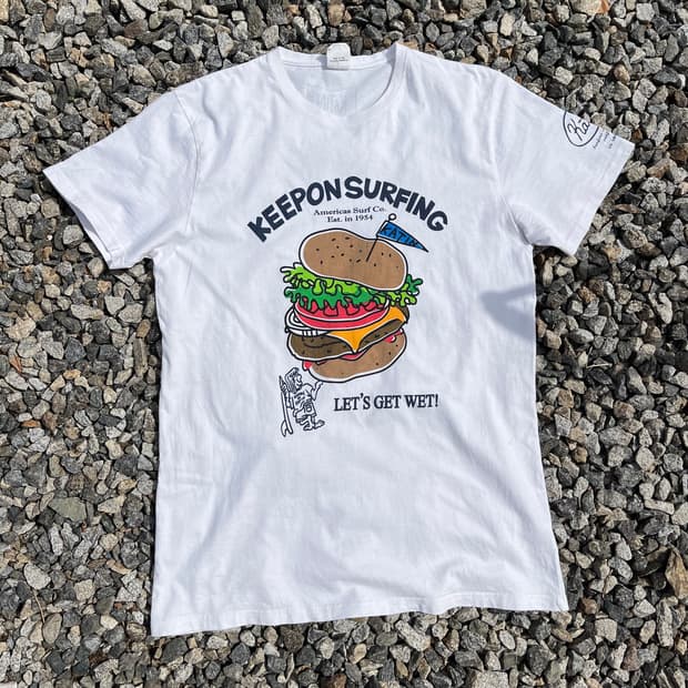 90s Katin(USA) 햄버거 서핑 반팔 (실측확인)