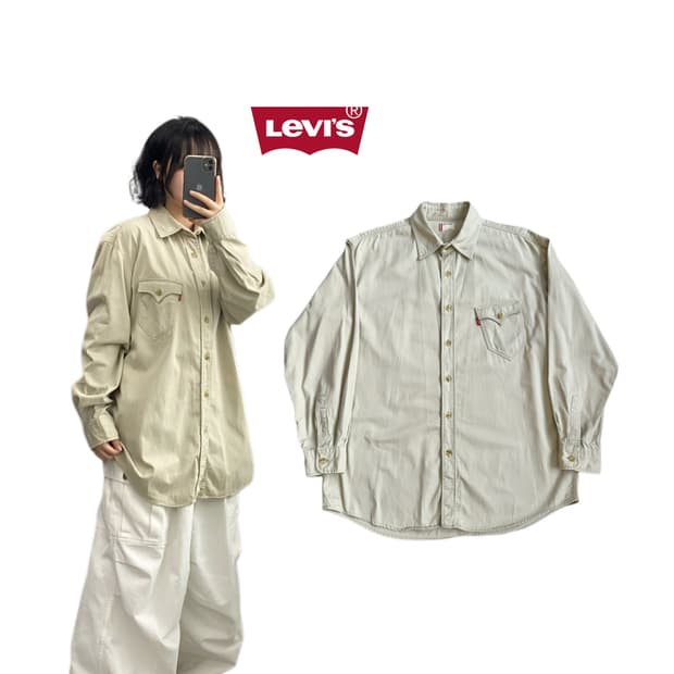 리바이스 웨스턴 포켓 셔츠