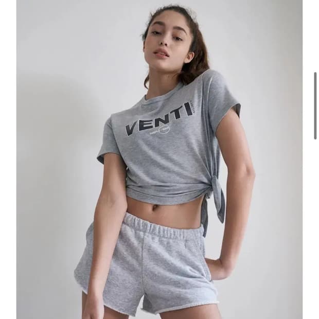 인지액티브 벤티 티셔츠 그레이