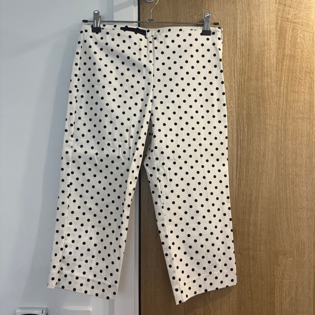 자라 도트 카프리 팬츠 