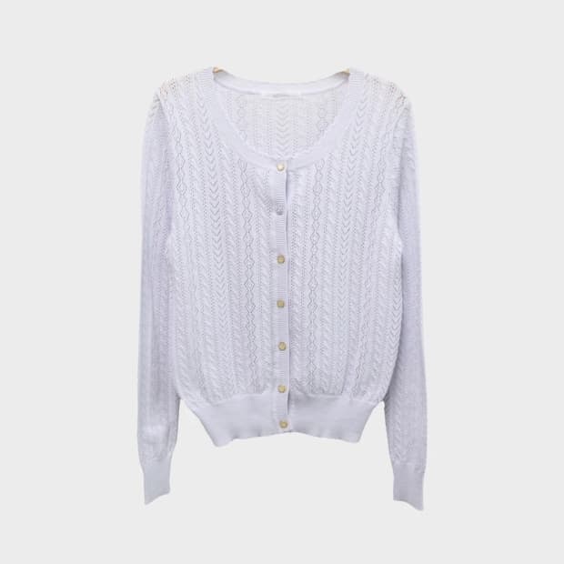 나이스클랍 펀칭 가디건 60679