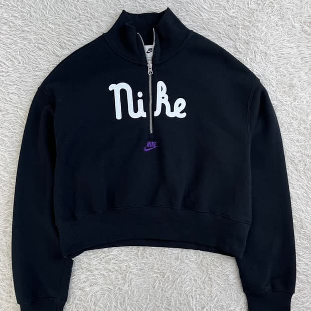 나이키 크롭 반집업 맨투맨/#3360