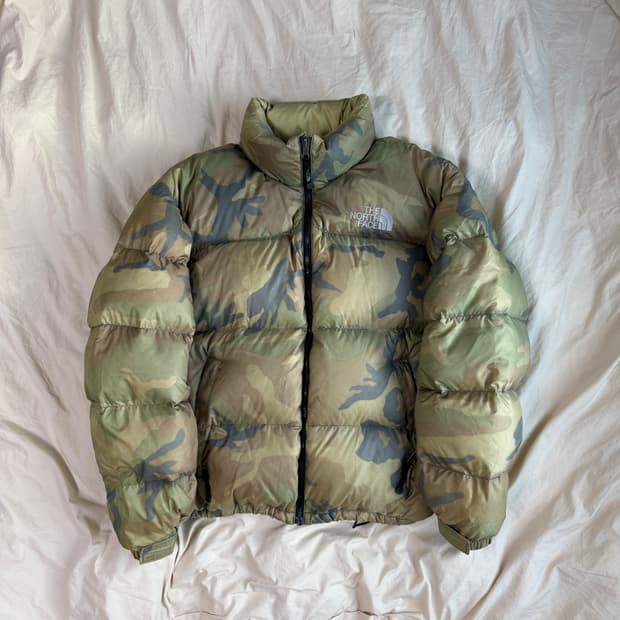 노스페이스 눕시 카모 센터로고 L