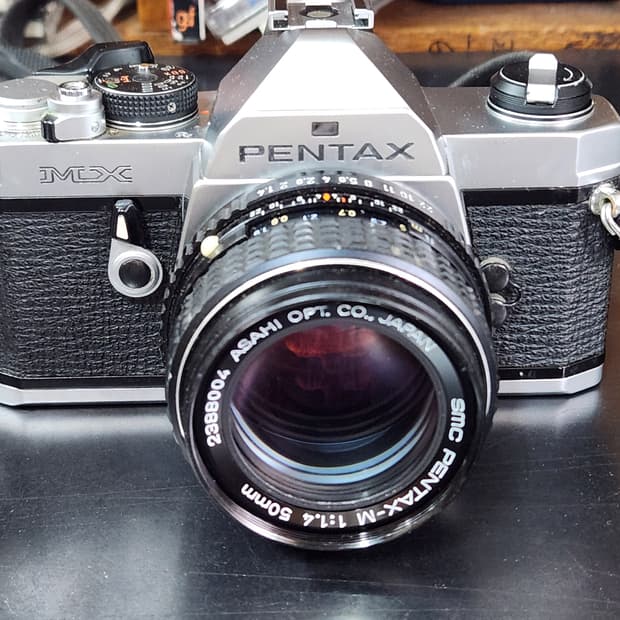 펜탁스 MX 필름 카메라 + SMC 50mm f1.4 렌즈