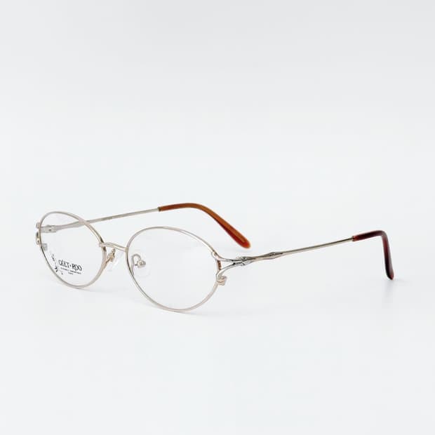 CKETROO 골드 오벌 메탈 데드스탁 빈티지안경