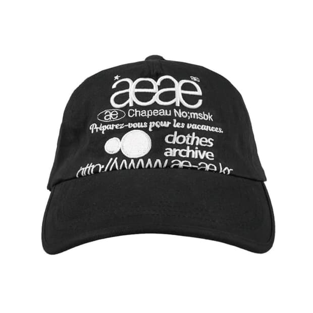 WEB LOGO 5PANNEL CAP BLACK