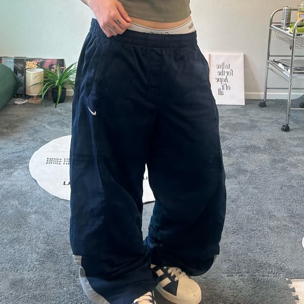 90s NIKE 네이비 져지 트랙팬츠