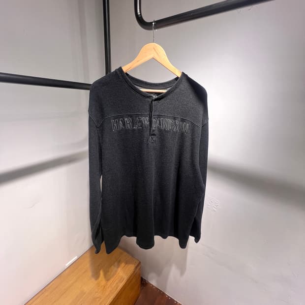 할리데이비슨 헨리넥 롱 티셔츠