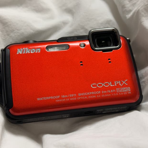 니콘 쿨픽스 aw110 오렌지