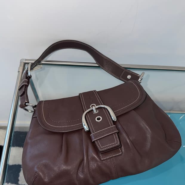 S급 🤎 soho leather sholder bag