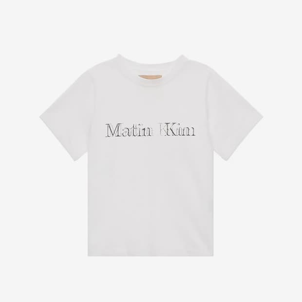 [MATIN KIM]SHADOW LOGO TOP IN WHITE