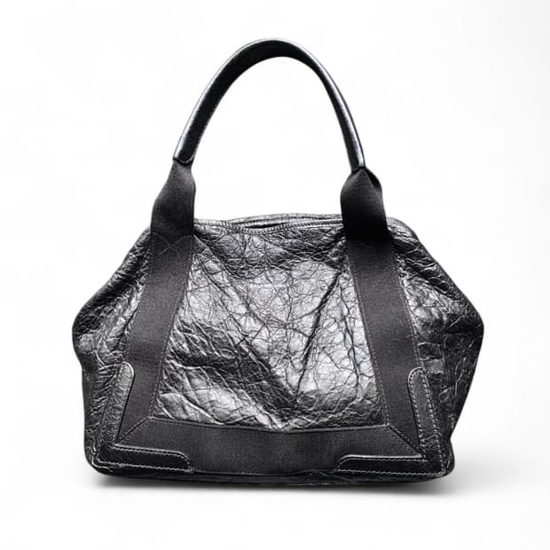 발렌시아가 카바스 s 가죽 토트백