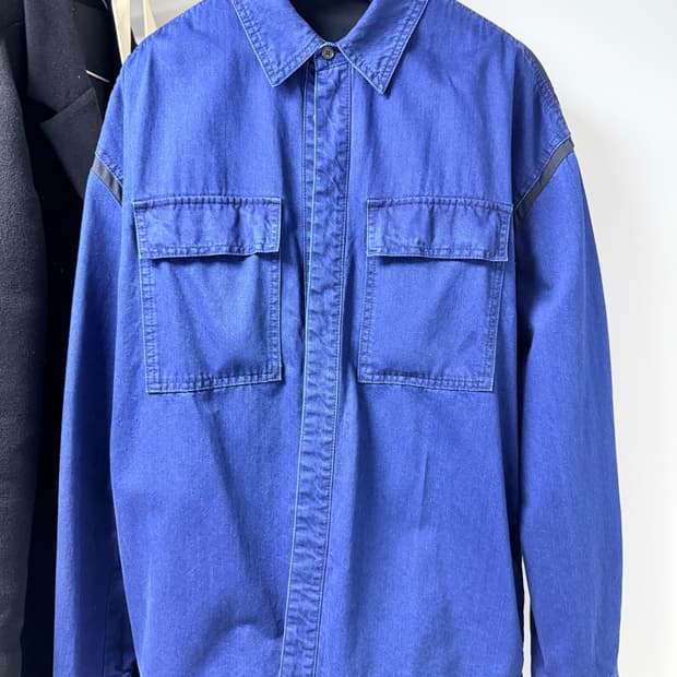 준지 2020fw 데님 레이어드 셔츠