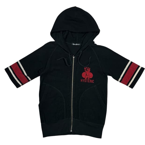 히스테릭 글래머 아카이브 히스걸 반팔 후드 집업 자켓