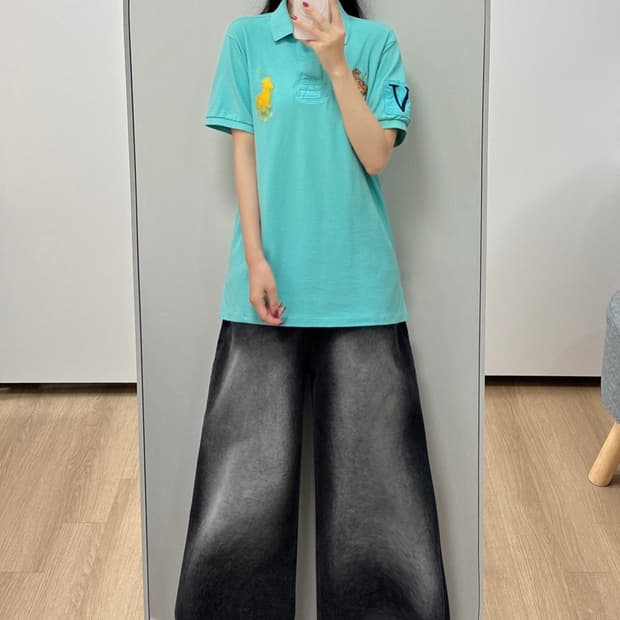 폴로 랄프로렌 빅포니 치프키프 민트 카라 반팔 티셔츠