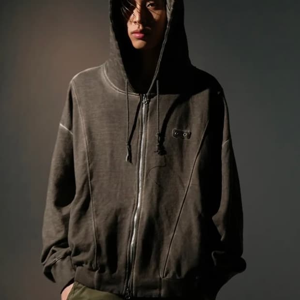 GRAILZ LUNAR ZIP HOODIE [CHARCOAL]