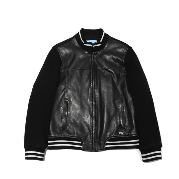 ELLE GOLF 램스킨 니트 배색 점퍼 women 90