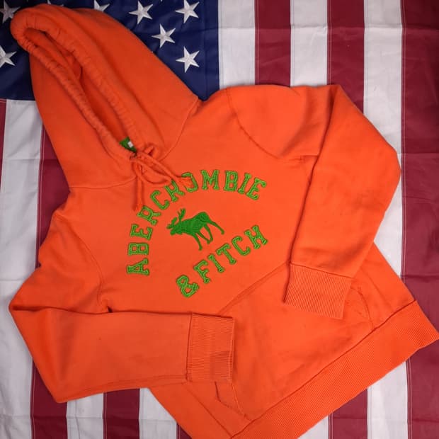 오리지날 아베크롬비앤피치 그래픽 후드 티