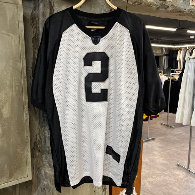 NFL 오클랜드 레이더스 리복 반팔 져지 블랙 #csz895