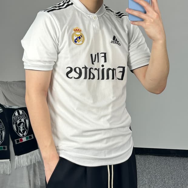아디다스 18-19 레알 마드리드 홈 유니폼 L