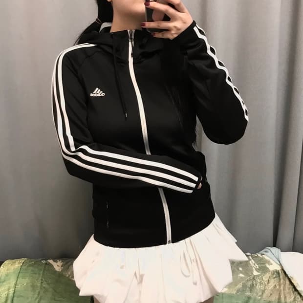 아디다스 트레이닝 후드져지 S