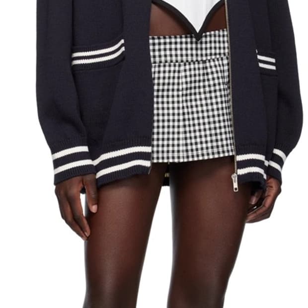 NAVY LOGO ZIP UP CARDIGAN 집업 가디건