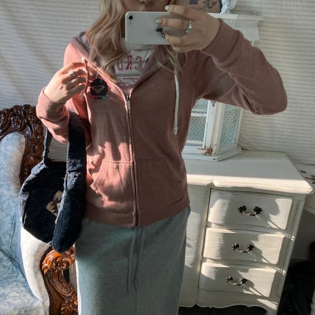 록시 ROXY 핑크 후드집업