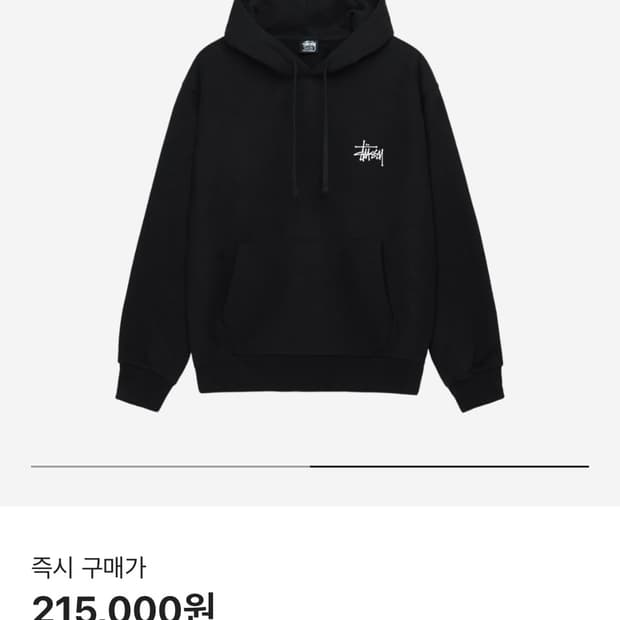 스투시 베이직 후드티