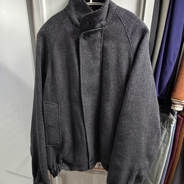 올드조 라운드 카라 모터링 자켓