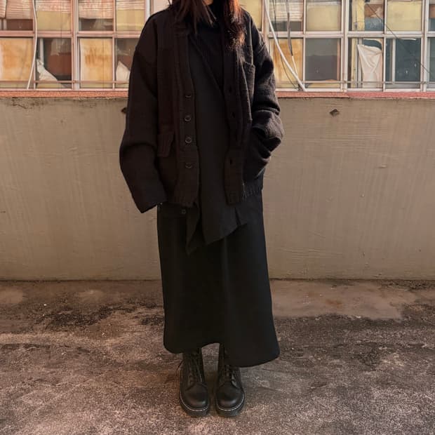 요지 야마모토 울 가디건