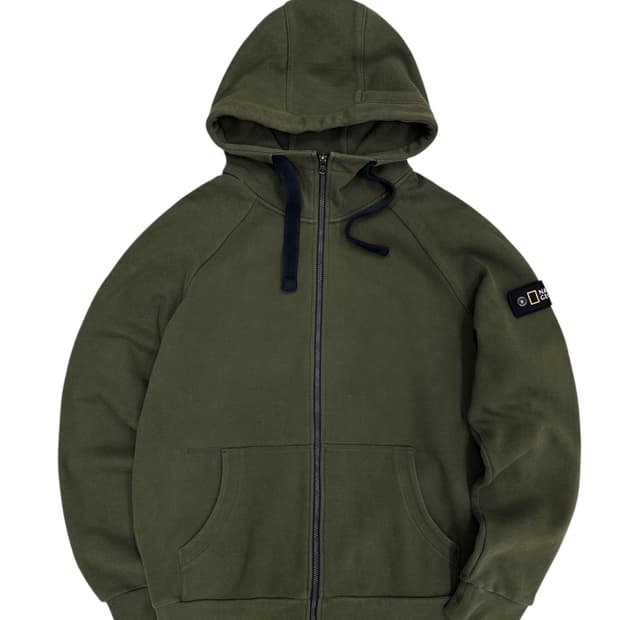 내셔널지오그래픽 후드집업 카키 (XL)