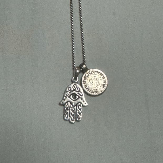 실버 하무사 펜던트 목걸이