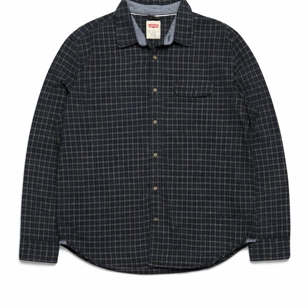 USA 00s 미국 빈티지 워크웨어 아메카지 리바이스 레드탭 체크 셔츠