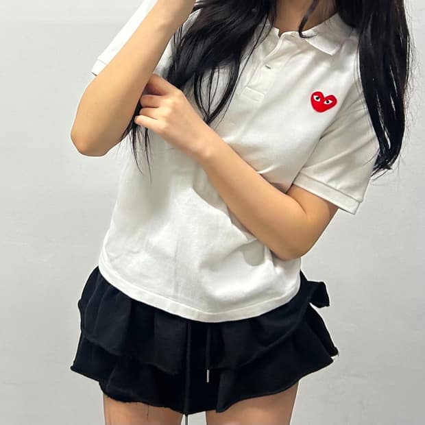 꼼데가르송 하트와펜 pk 반팔 카라티(L)