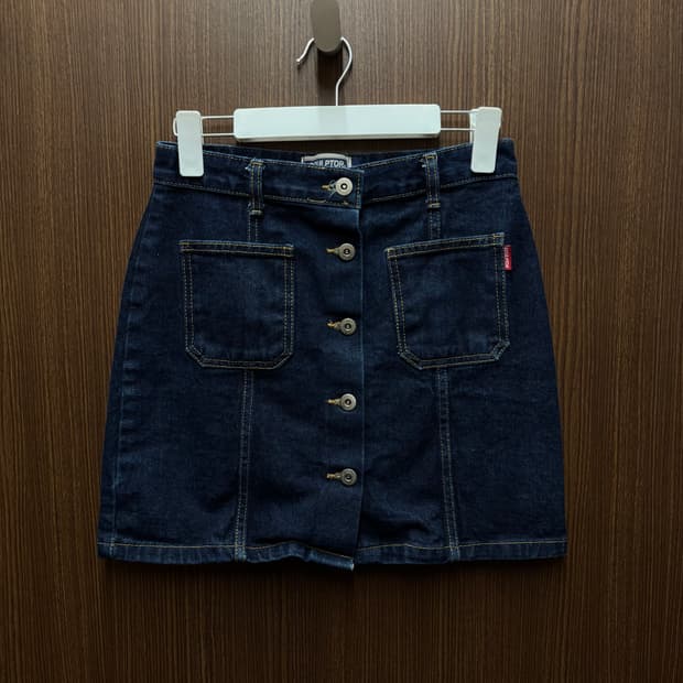 스컬프터 청치마 스커트