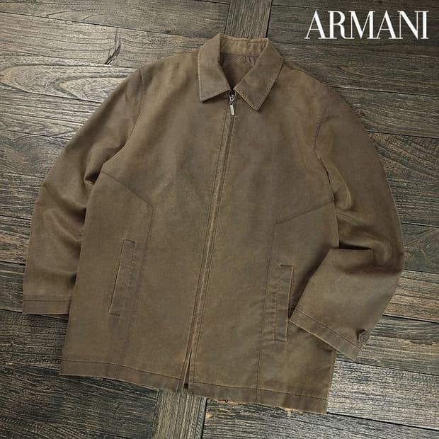 [아르마니] 빈티지 인조 누벅 자켓 P01497