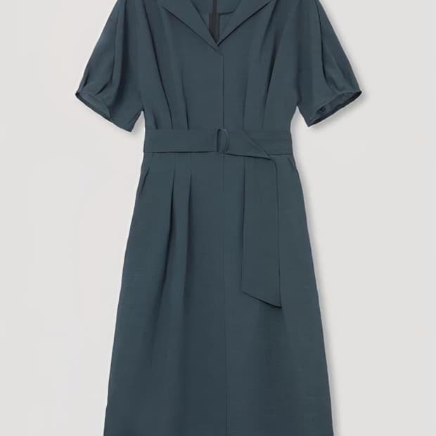 벨티드 칼라리스 라펠 원피스 SWWOPL22020