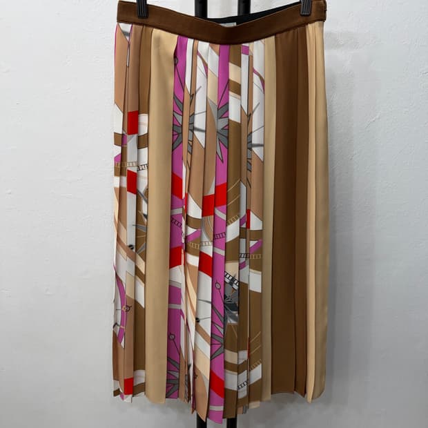 정품) 래트바이티 한섬 패턴 주름 밴딩 스커트 치마 67